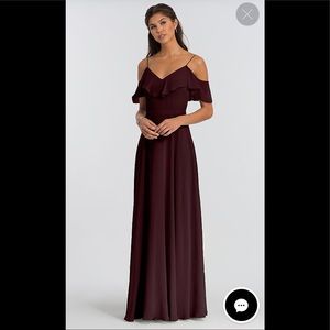 Jenny Yoo Mila Black Currant Gown